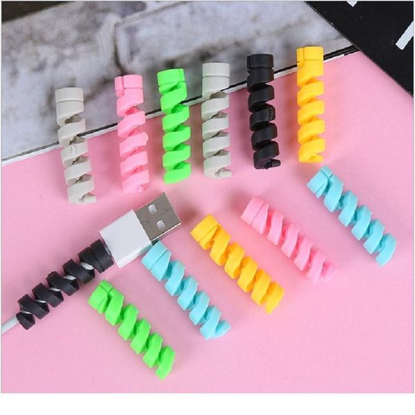 10pcs/lot flexible spiral tube cable winder protector wire cord organizer protetor for watch iphone charging cable jllnua
10pcs/lot flexible spiral tube cable winder protector wire cord organizer protetor for watch iphone charging cable jllnua