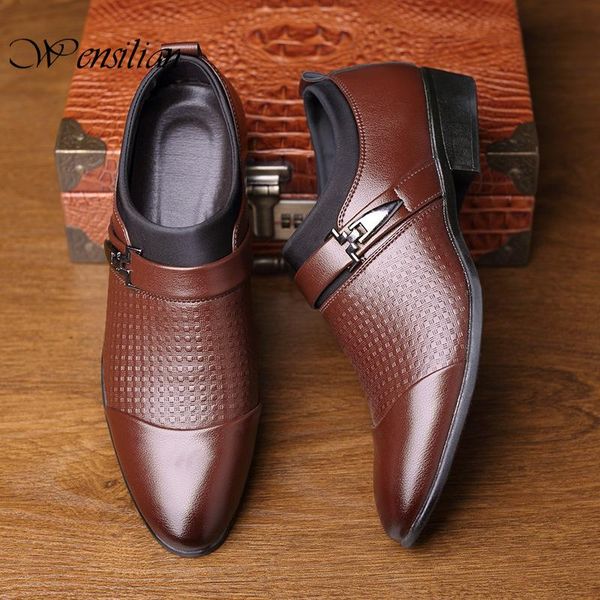 formal dress shoes men leather casual shoes luxury business office flats pointed toe men wedding plus size mocassin homme, Black
formal dress shoes men leather casual shoes luxury business office flats pointed toe men wedding plus size mocassin homme, Black