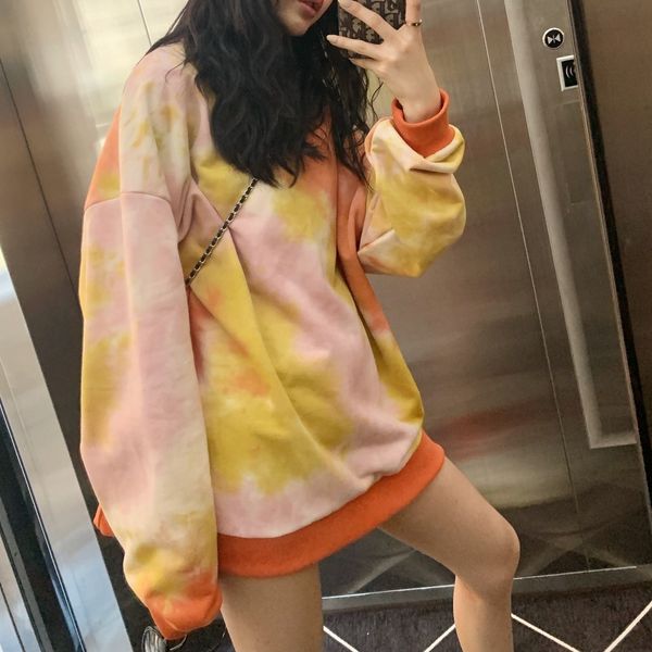 ohzkk осень 2020 sweatersweater yuansuo стиль середине cec рыхлый и тонкий длинный рукав верх супер горячий длинный галстук крашеные женщин, White
ohzkk осень 2020 sweatersweater yuansuo стиль середине cec рыхлый и тонкий длинный рукав верх супер горячий длинный галстук крашеные женщин, White