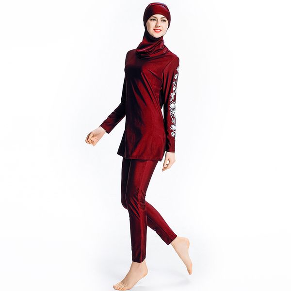 2021 new middle eastern women conservative stylish temperament solid color with three-piece swimsuit hood zfrh, Red
2021 new middle eastern women conservative stylish temperament solid color with three-piece swimsuit hood zfrh, Red