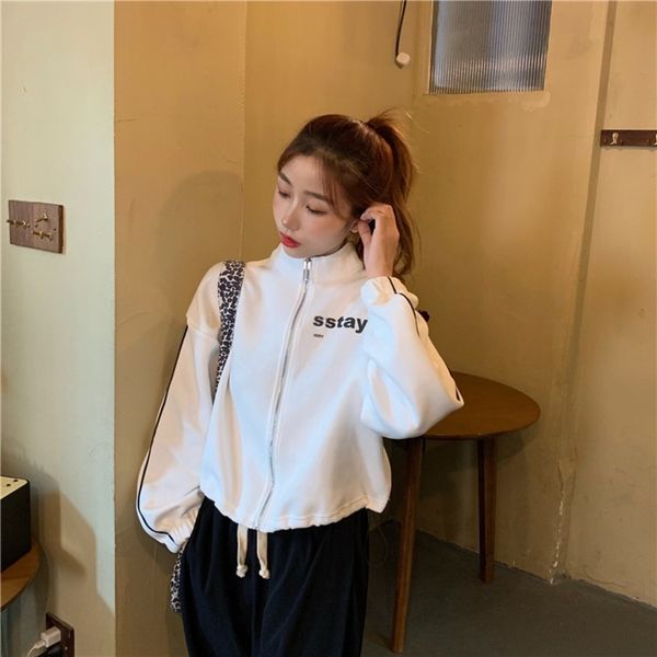 half high neck long sleeve sweater women's loose korean zipper coat new letter trend in autumn 2020 sweatercoat sweater 8r0tn, Black
half high neck long sleeve sweater women's loose korean zipper coat new letter trend in autumn 2020 sweatercoat sweater 8r0tn, Black