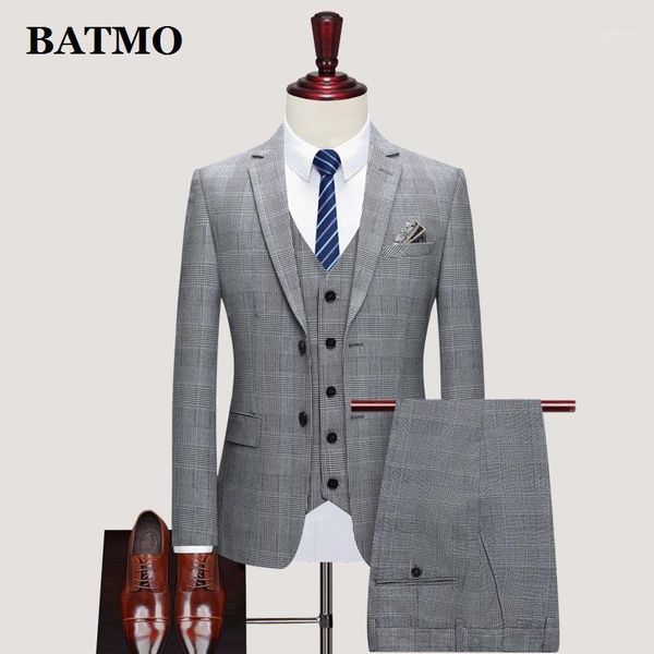 batmo 2020 new arrival spring plaid casual suits men,men's wedding dress,jackets+pants+vest,sjt8011, White;black
batmo 2020 new arrival spring plaid casual suits men,men's wedding dress,jackets+pants+vest,sjt8011, White;black