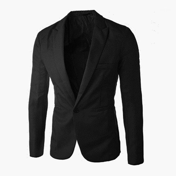 men's suit long sleeve solid color turn down collar one button jacket coat casual slim type single-breasted 1, White;black
men's suit long sleeve solid color turn down collar one button jacket coat casual slim type single-breasted 1, White;black
