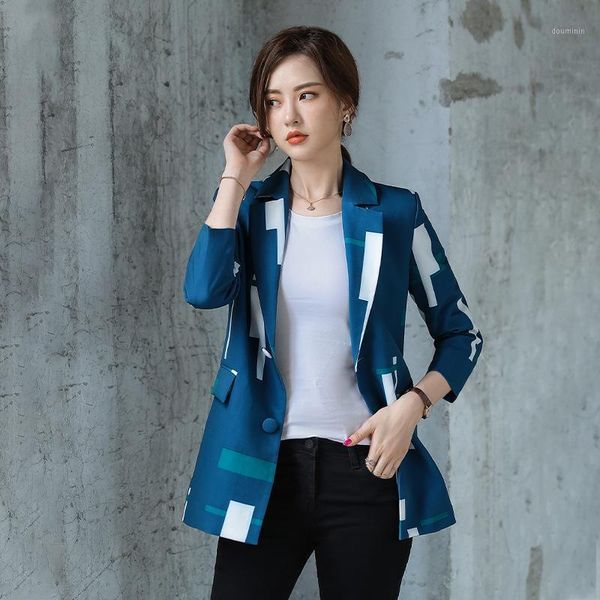 temperament slim lady jacket large size stylish and elegant printed long-sleeved high-quality printed blazer female office, White;black
temperament slim lady jacket large size stylish and elegant printed long-sleeved high-quality printed blazer female office, White;black