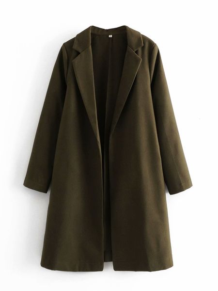 2021 new dw-89105 european and american women's wholesale autumn casual relaxed simple medium length lapel coat aocj, Black;brown
2021 new dw-89105 european and american women's wholesale autumn casual relaxed simple medium length lapel coat aocj, Black;brown