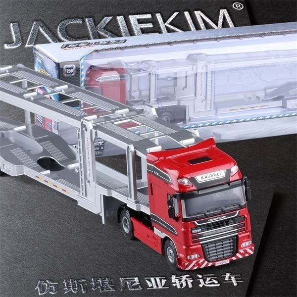 1:50 platform vehicle model alloy diecast double-deck car transporter flat-bed trailer truck toys for kids christmas gift y200109
1:50 platform vehicle model alloy diecast double-deck car transporter flat-bed trailer truck toys for kids christmas gift y200109