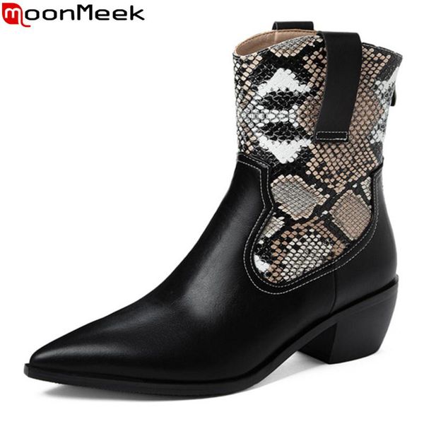 boots moonmeek 2021 large size 33-46 fashion ankle square heels pointed toe mixed colors ladies shoes winter women, Black
boots moonmeek 2021 large size 33-46 fashion ankle square heels pointed toe mixed colors ladies shoes winter women, Black