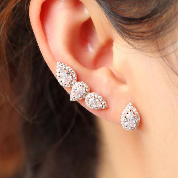 hoop & huggie 2021 sparkling tiny cz tear drop women fashion wedding earrings girl shiny water stone crystal delicate jewelry, Golden;silver
hoop & huggie 2021 sparkling tiny cz tear drop women fashion wedding earrings girl shiny water stone crystal delicate jewelry, Golden;silver
