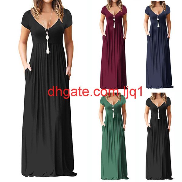 new long dress robe femme women's casual sleeve o-neck solid color maxi tank long dress vestidos de fiesta de noche #c, Black;gray
new long dress robe femme women's casual sleeve o-neck solid color maxi tank long dress vestidos de fiesta de noche #c, Black;gray