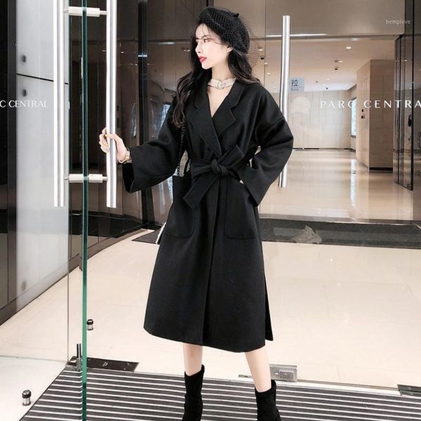 woolen coat womens clothing 2020new autumn winter korean fashion mid-length loose thicken retro elegant woman woolen jacket a3961, Black
woolen coat womens clothing 2020new autumn winter korean fashion mid-length loose thicken retro elegant woman woolen jacket a3961, Black