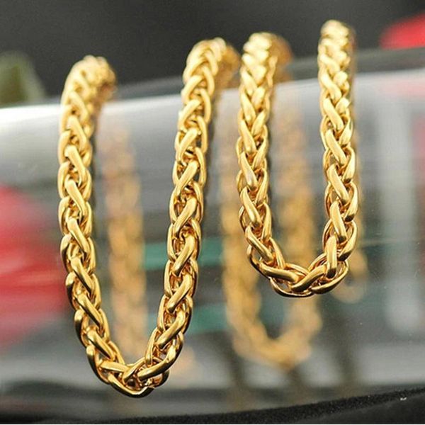chains 6mm wide 316l stainless steel gold wheat braided link chain mens unisexs necklace or bracelet 7-40" year gift, Silver
chains 6mm wide 316l stainless steel gold wheat braided link chain mens unisexs necklace or bracelet 7-40" year gift, Silver