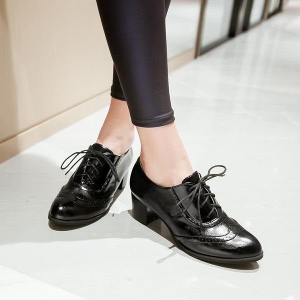 women shoes 2020 spring new oxford shoes large large size wholesale manufacturers direct sales 5cm, Black
women shoes 2020 spring new oxford shoes large large size wholesale manufacturers direct sales 5cm, Black