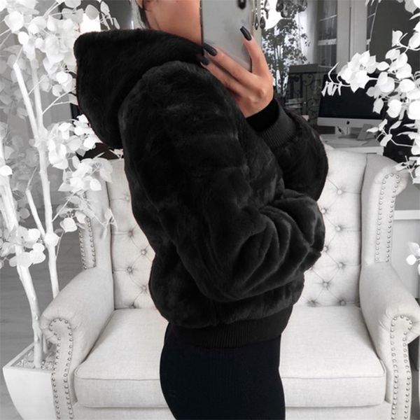 dihope faux fur coat women with hood oversize coats high waist female slim fit overcoat winter warm plush jackets outwear y201012, Black
dihope faux fur coat women with hood oversize coats high waist female slim fit overcoat winter warm plush jackets outwear y201012, Black
