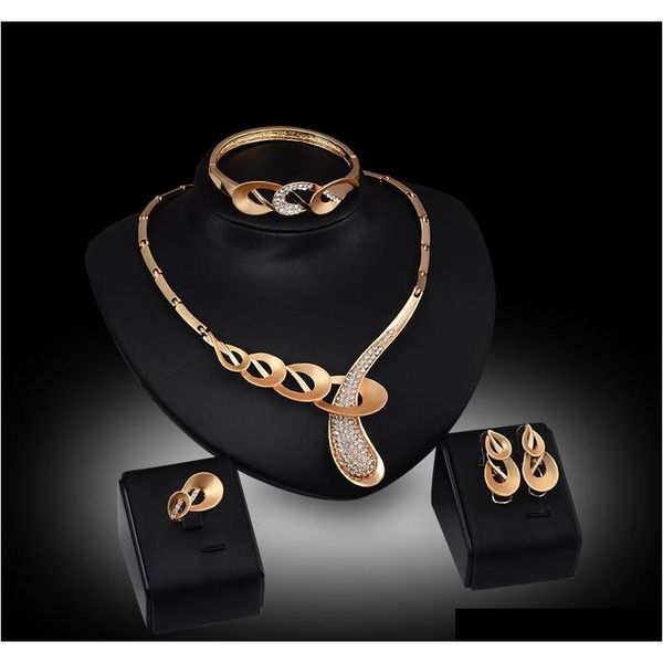 earrings necklaces bangles rings jewelry sets women rhinestone 18k gold plated geometric water drop style wedding jewelry 4-piece set pd9pn, Slivery;golden
earrings necklaces bangles rings jewelry sets women rhinestone 18k gold plated geometric water drop style wedding jewelry 4-piece set pd9pn, Slivery;golden