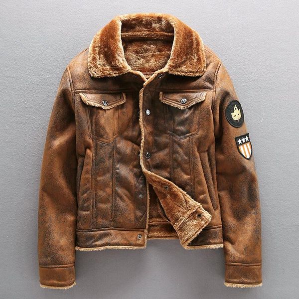 winter plus velvet men leather jacket 2020 fashion mens motorcycle bomber pu jacket winter thick warm outdoor fur coat outerwear, Black
winter plus velvet men leather jacket 2020 fashion mens motorcycle bomber pu jacket winter thick warm outdoor fur coat outerwear, Black