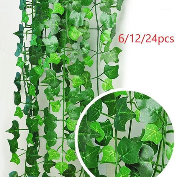 2.5m 6/12/24pcs artificial ivy leaf garland plants vine fake foliage flowers creeper green ivy wreath bathroom home decor1
2.5m 6/12/24pcs artificial ivy leaf garland plants vine fake foliage flowers creeper green ivy wreath bathroom home decor1
