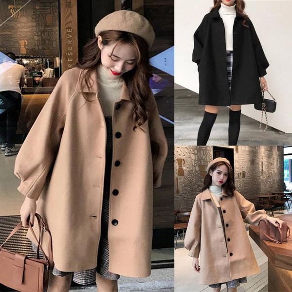 2019 fashion new women coat outerwear winter clothing fashion warm woolen blends female elegantbreasted woolen coat1, Black
2019 fashion new women coat outerwear winter clothing fashion warm woolen blends female elegantbreasted woolen coat1, Black