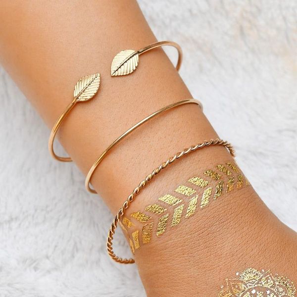 bangle fabulous 3pcs women bracelets stainless steel screw hand leaf wedding wristband open jewelry wristlet, Black
bangle fabulous 3pcs women bracelets stainless steel screw hand leaf wedding wristband open jewelry wristlet, Black