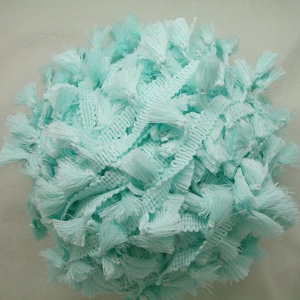 3yards/lot vintage 100% cotton knotted mint green fringe trim with cute tassels 1cm width tape 1.5cm length tassels
3yards/lot vintage 100% cotton knotted mint green fringe trim with cute tassels 1cm width tape 1.5cm length tassels