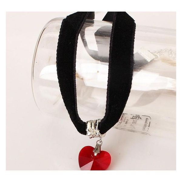 gothi velvet necklace heart shaped crystal pendant choker lace black peach heart necklace w sqckki dh_seller2010, Golden;silver
gothi velvet necklace heart shaped crystal pendant choker lace black peach heart necklace w sqckki dh_seller2010, Golden;silver