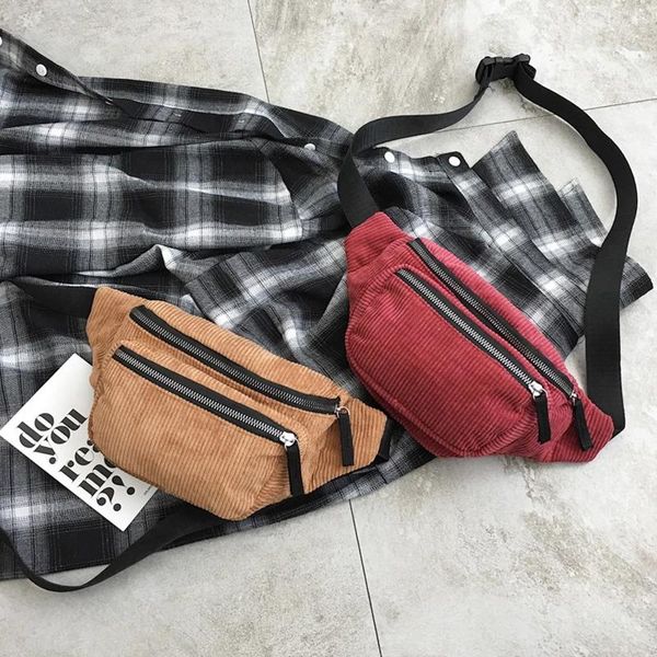 new fashion women's belt bag luxury belt waist bags corduroy phone wallet female street chest waist bags zipper banana fanny bag 
new fashion women's belt bag luxury belt waist bags corduroy phone wallet female street chest waist bags zipper banana fanny bag