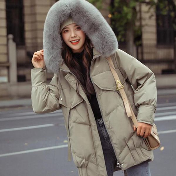 bottle down jacket with large hairband for women's middle and long style to overcome the trend of white duck down coat, Black
bottle down jacket with large hairband for women's middle and long style to overcome the trend of white duck down coat, Black