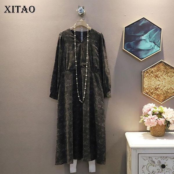 xitao dot print plus size elegant dress women clothes 2021 spring fashion causal v neck full sleeve match all dresses zxr1535, Black;gray
xitao dot print plus size elegant dress women clothes 2021 spring fashion causal v neck full sleeve match all dresses zxr1535, Black;gray