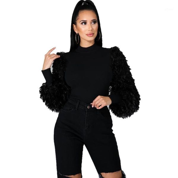 women's blouses & shirts fashion women's blouse knit ribbed o-neck autumn winter clothes for women1, White
women's blouses & shirts fashion women's blouse knit ribbed o-neck autumn winter clothes for women1, White