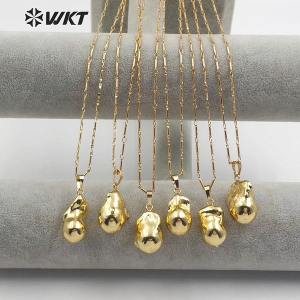 wt-jn059 wkt exclusive baroque pearl necklace with full gold dipped waterdrop shape pendant random size 2020 new arrivals1, Silver
wt-jn059 wkt exclusive baroque pearl necklace with full gold dipped waterdrop shape pendant random size 2020 new arrivals1, Silver