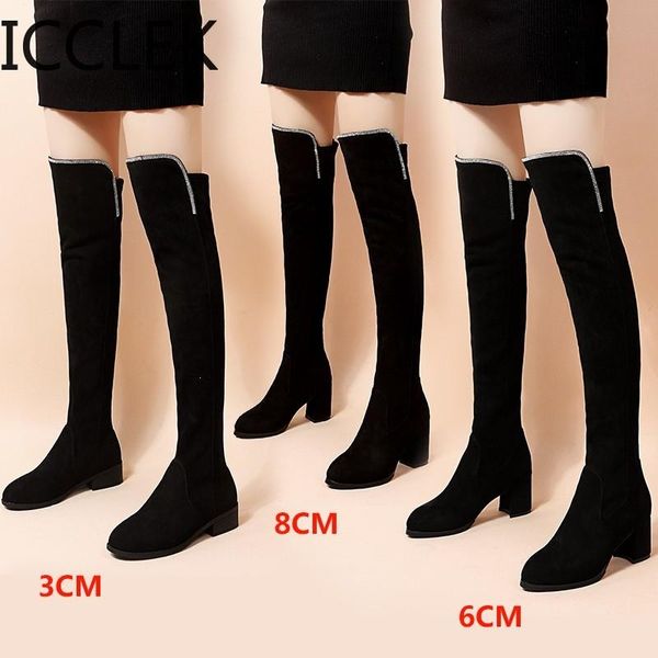 slim fit elastic flock over the knee boots women shoes 2020 autumn winter ladies high heel overknee long thigh high botas, Black
slim fit elastic flock over the knee boots women shoes 2020 autumn winter ladies high heel overknee long thigh high botas, Black