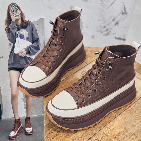 first layer cowhide boots high gang thick bottom brown short boots 2021 new autumn and winter women's shoes martin boots women's c, Black
first layer cowhide boots high gang thick bottom brown short boots 2021 new autumn and winter women's shoes martin boots women's c, Black