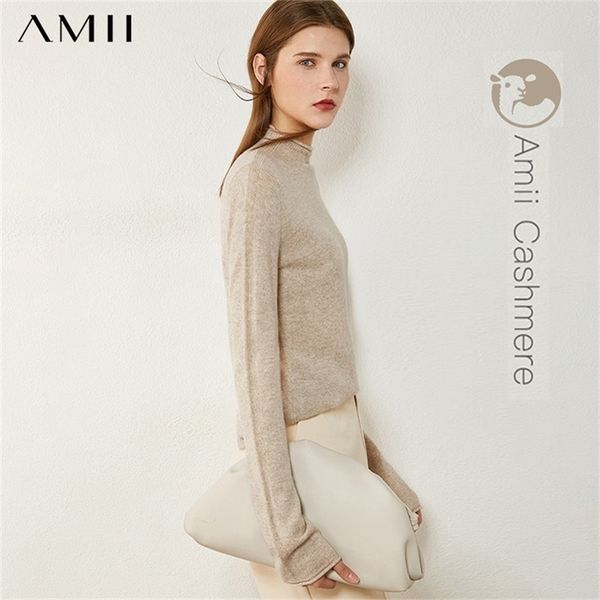 amii minimalism autumn winter sweaters for women fasion 100% cashmere new solid turtleneck sweater women's sweater 12040857 201221, White;black
amii minimalism autumn winter sweaters for women fasion 100% cashmere new solid turtleneck sweater women's sweater 12040857 201221, White;black