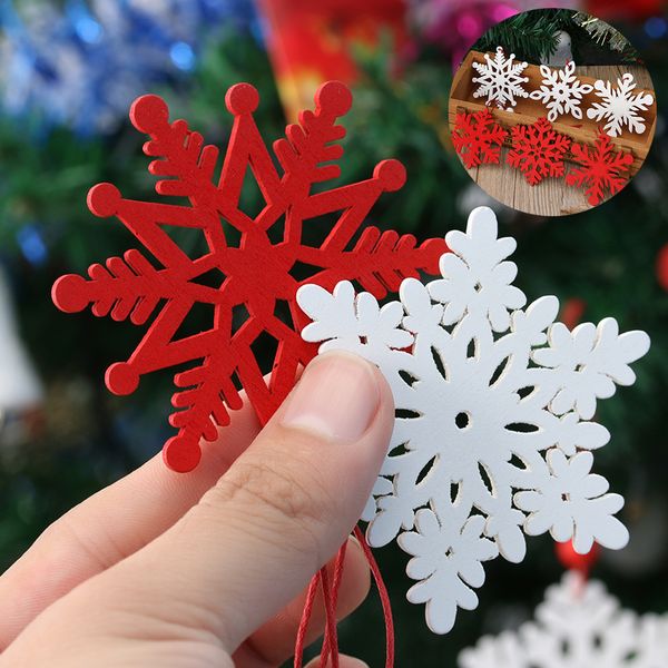 6pcs diy white&red snowflakes wooden pendants for xmas tree ornaments christmas party decorations kids gift
6pcs diy white&red snowflakes wooden pendants for xmas tree ornaments christmas party decorations kids gift
