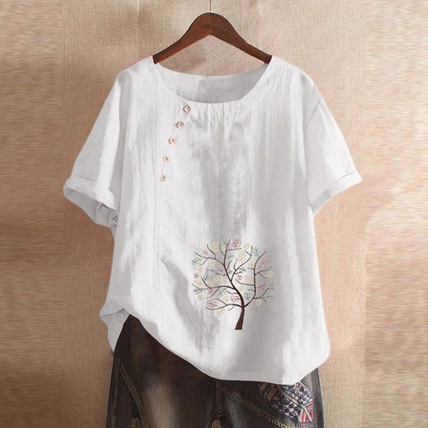summer floral print women blouse 5xl plus size cotton linen blouses short sleeve beach shirt office work shirts blusas feminina1, White
summer floral print women blouse 5xl plus size cotton linen blouses short sleeve beach shirt office work shirts blusas feminina1, White