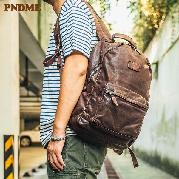retro luxury genuine leather men's backpack fashion natural real first layer cowhide women's outdoor travel lapbagpack
retro luxury genuine leather men's backpack fashion natural real first layer cowhide women's outdoor travel lapbagpack