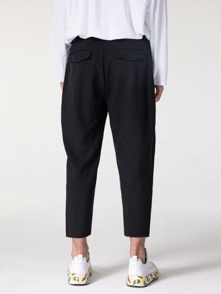 men fold pleated detail tapered pants a4hz#, Black
men fold pleated detail tapered pants a4hz#, Black