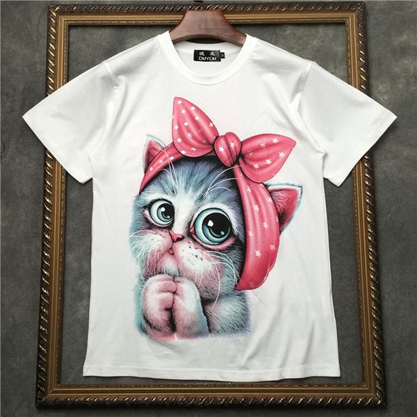 men's short-sleeved t-shirt cute cat with bow pattern women shirts|streetwear 2191001593 mcdu, White;black
men's short-sleeved t-shirt cute cat with bow pattern women shirts|streetwear 2191001593 mcdu, White;black