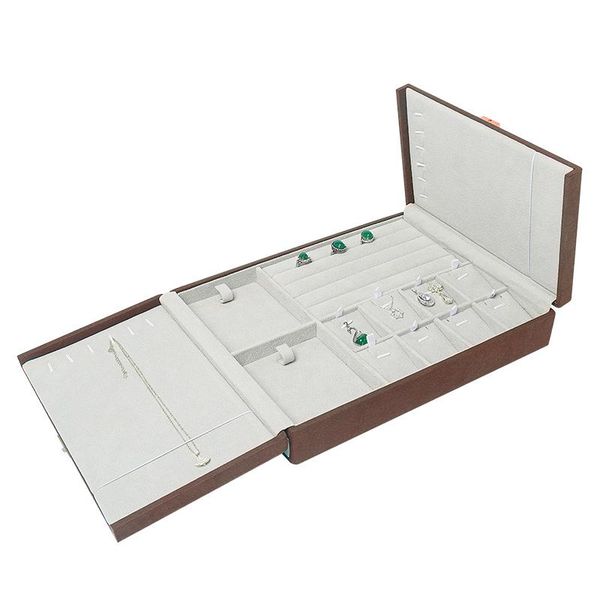new fashion british style 2020 multifunctional jewelry box display casket brown organizer wedding ring for women, Pink;blue
new fashion british style 2020 multifunctional jewelry box display casket brown organizer wedding ring for women, Pink;blue