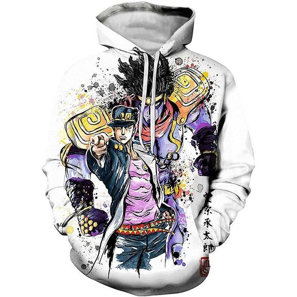 new comics jojo's bizarre adventure 3d printed men women autumn sweatshirt fashion casual hoodies funny streetwear men clothing, Black
new comics jojo's bizarre adventure 3d printed men women autumn sweatshirt fashion casual hoodies funny streetwear men clothing, Black