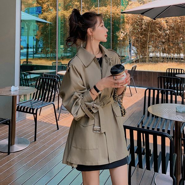 lanmrem 2020 autumn and winter elegant with zipper adjustable waist women's korean style loose pleated windbreaker coat 2a529 q1107, Tan;black
lanmrem 2020 autumn and winter elegant with zipper adjustable waist women's korean style loose pleated windbreaker coat 2a529 q1107, Tan;black