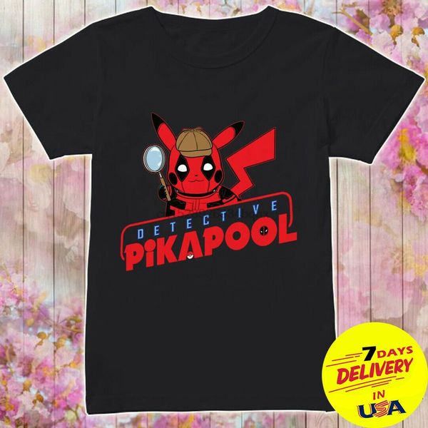 detective pikapool black cotton t-shirt full size s-3xl detective pikapool sport hooded sweatshirt hoodie