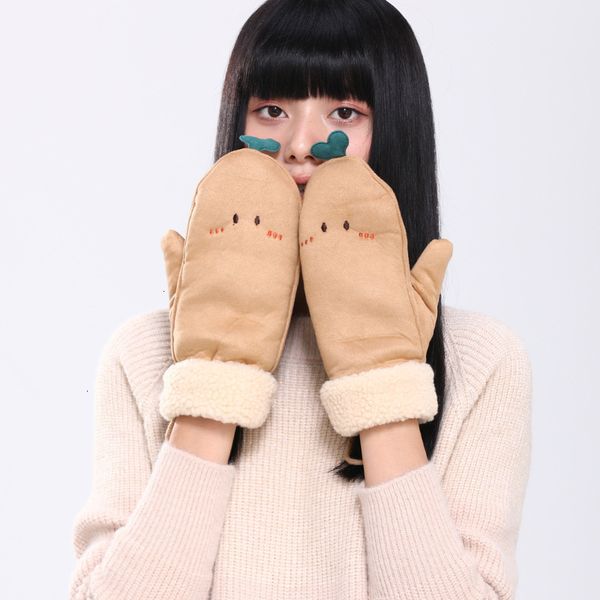 winter clothing plush warm christmas cartoon solid color mitten skiing windproof suede gloves for women, Blue;gray
winter clothing plush warm christmas cartoon solid color mitten skiing windproof suede gloves for women, Blue;gray