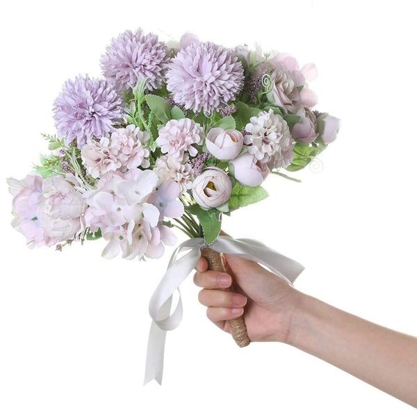 6pcs artificial flowers fake faux peony silk hydrangea plastic carnations realistic flower arrangements wedding home decoration
6pcs artificial flowers fake faux peony silk hydrangea plastic carnations realistic flower arrangements wedding home decoration