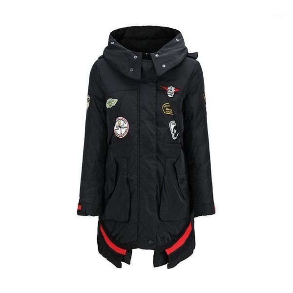 parkas winter light down jacket woman hooded duck down female long coat ladies clothing 2018 ukraine1, Black 
parkas winter light down jacket woman hooded duck down female long coat ladies clothing 2018 ukraine1, Black