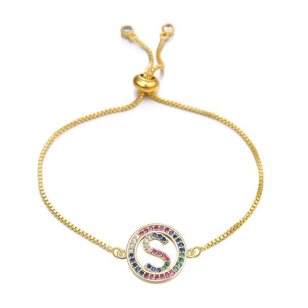charm bracelets tiny trendy cubic zirconia gold inital letter adjustable bracelet quality crystal paved 26 alphabet for women jewelry, Golden;silver
charm bracelets tiny trendy cubic zirconia gold inital letter adjustable bracelet quality crystal paved 26 alphabet for women jewelry, Golden;silver