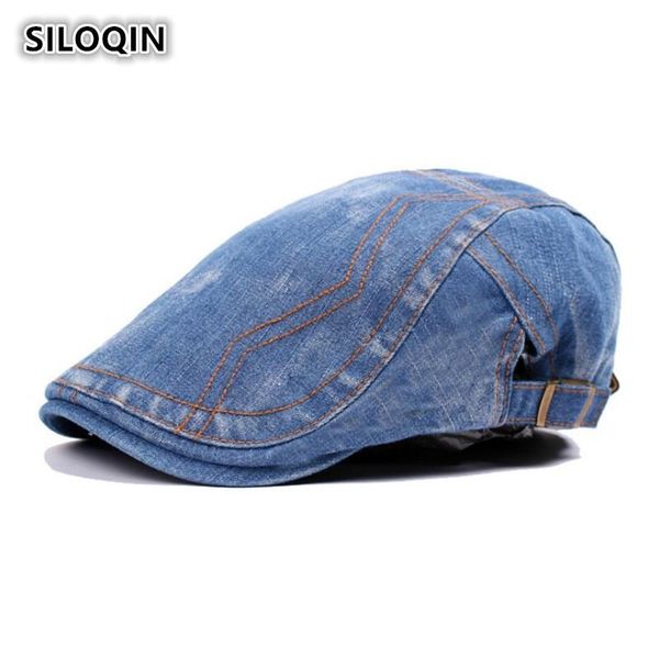 berets siloqin autumn winter trend men's snapback adjustable size embroidery denim leisure tourism motion gorras hombre, Blue;gray
berets siloqin autumn winter trend men's snapback adjustable size embroidery denim leisure tourism motion gorras hombre, Blue;gray