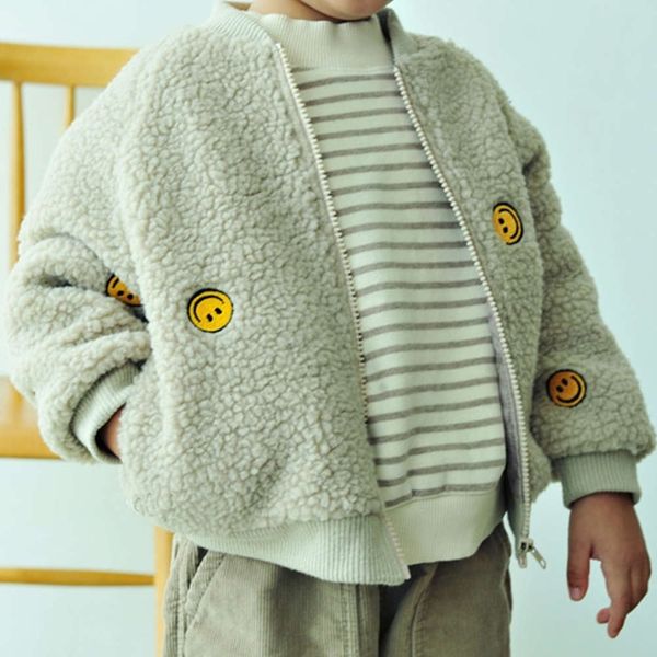 winter 2020 new autumn rose veet boys' and girls' cardigan cartoon embroidery smile face children's et, Black
winter 2020 new autumn rose veet boys' and girls' cardigan cartoon embroidery smile face children's et, Black