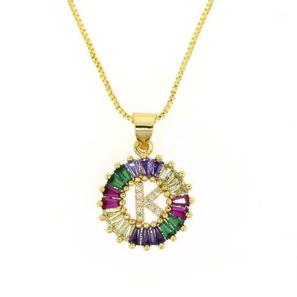 chokers 1 pcs fashionable rainbow gold micro pave cz cubic zirconia a-z initials letter pendant necklaces for women jewelry1, Golden;silver
chokers 1 pcs fashionable rainbow gold micro pave cz cubic zirconia a-z initials letter pendant necklaces for women jewelry1, Golden;silver