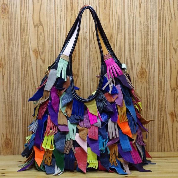 original leather women's casual european and american style handbag shoulder bag ladies fashion tassel tote bag 588
original leather women's casual european and american style handbag shoulder bag ladies fashion tassel tote bag 588