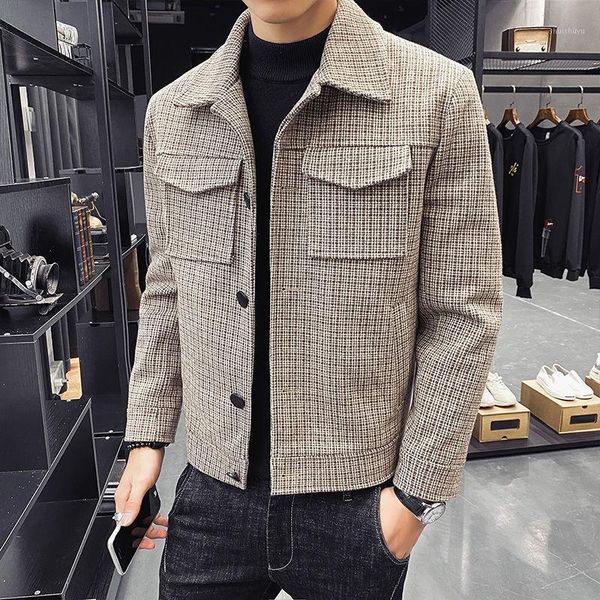 2020 nian new style woolen coat men casual woolen jacket winter thickening short korean-style trend pi handsome1, Tan;black
2020 nian new style woolen coat men casual woolen jacket winter thickening short korean-style trend pi handsome1, Tan;black